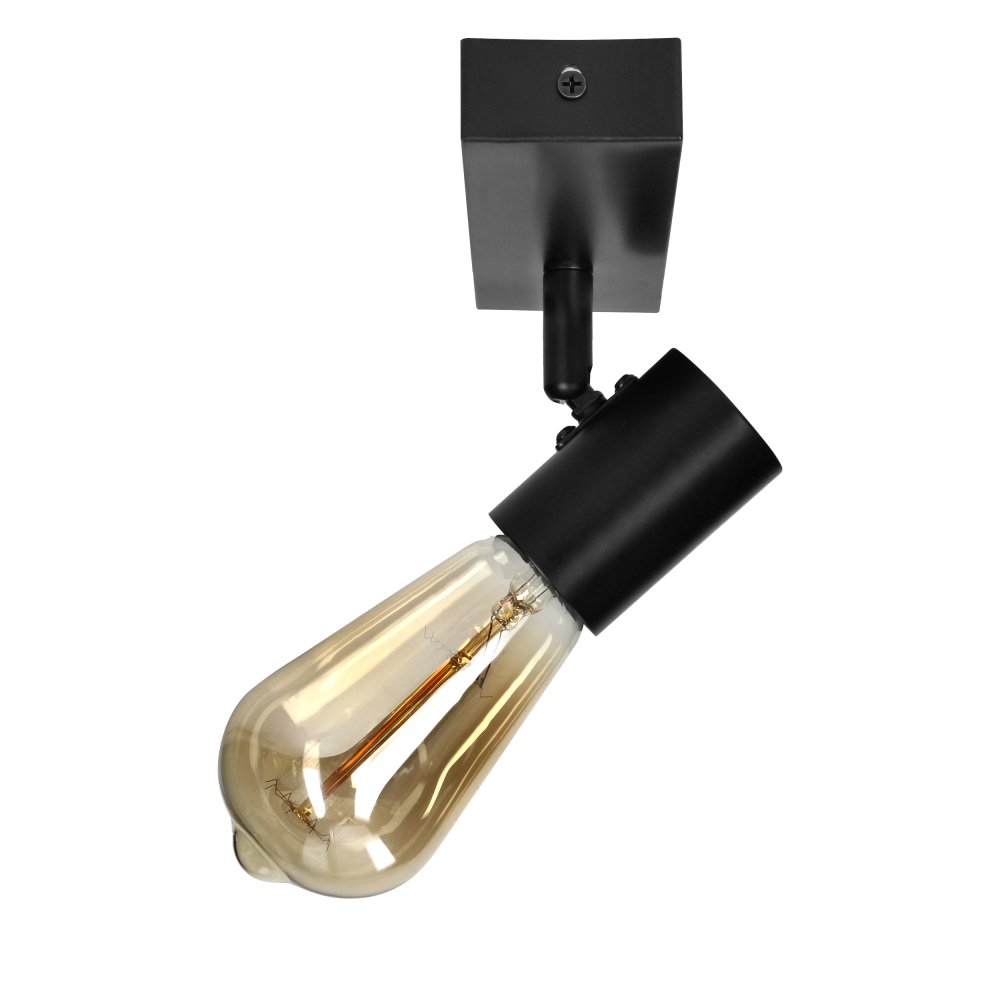 RIO SP1, wall and ceiling light, E27 max. 60W, IP20, black